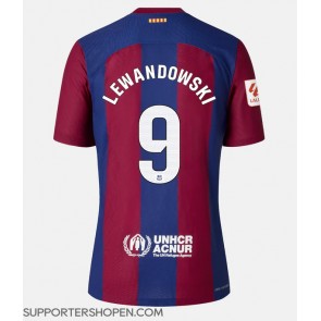 Barcelona Robert Lewandowski #9 Hemma Matchtröja 2023-24 Kortärmad